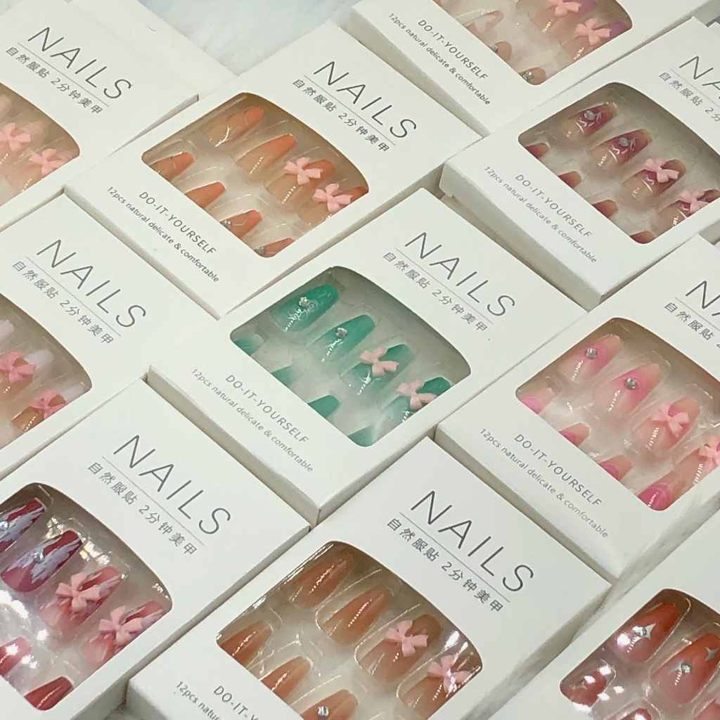 KIT 12/36/60 UNIDADE Unhas Postiças-Perfeito para Qualquer Ocasião!（12unidade por modelo） em Oferta na Shopee