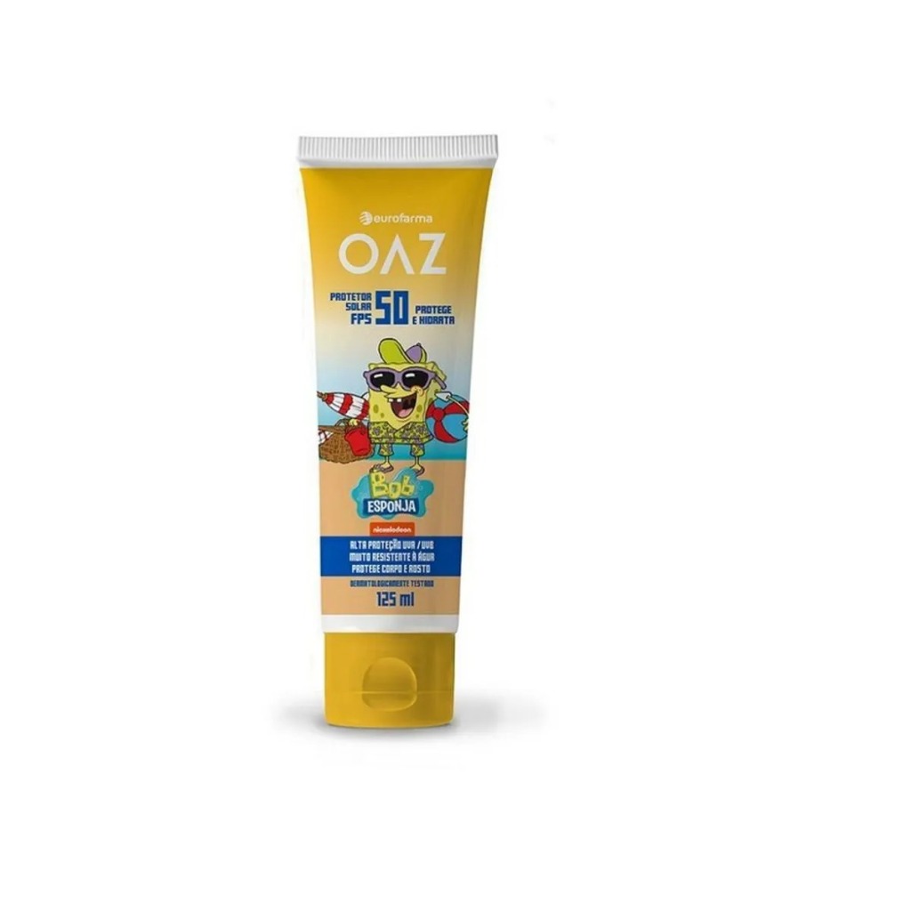 Protetor Solar Oaz Bob Esponja 30 Fps 125ml em Oferta na Shopee
