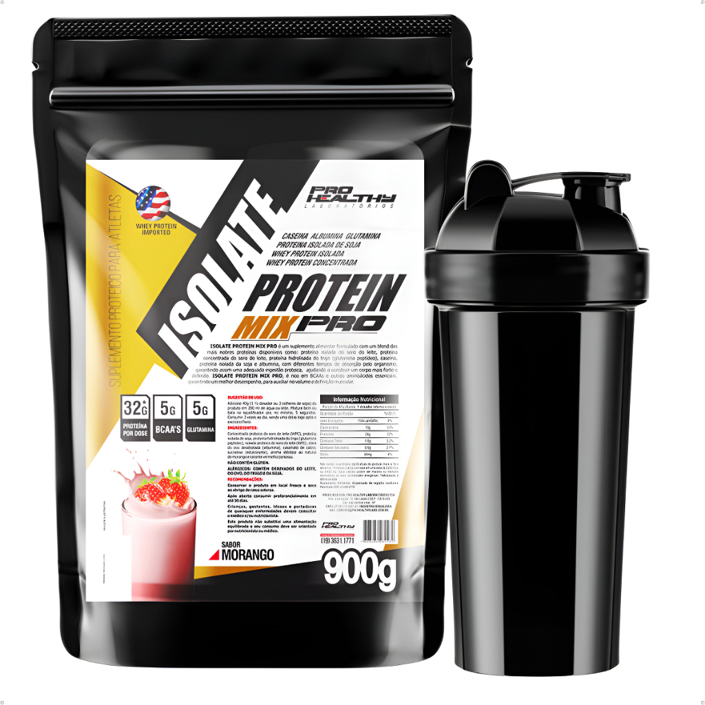 Whey Isolado Protein Mix Pro 900g + Brinde - Pro Healthy