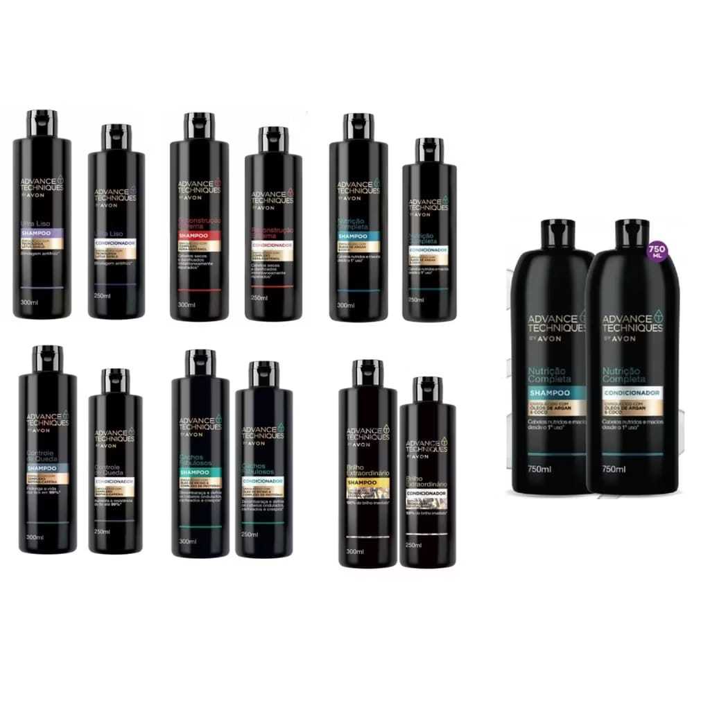 Shampoo ou Condicionador ou Acessórios Avon Advance Techniques (Não é kit)