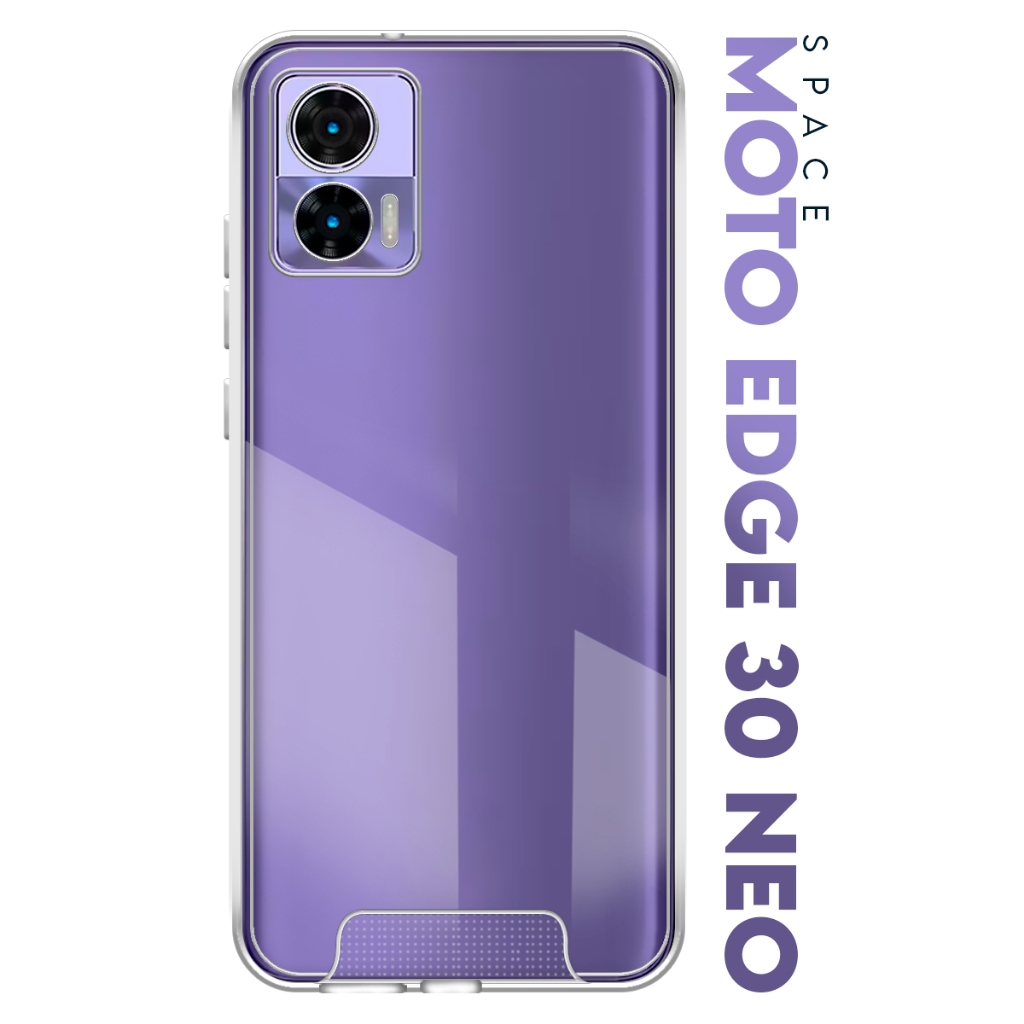Case Capinha Case Anti Impacto Space Acrílico Transparente Protetora para Motorola Moto Edge 30 Neo Xt2245 tela 6.3