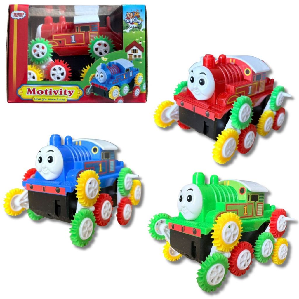 Miniatura Mini Locomotiva Trem Thomas Maluco Cambalhota