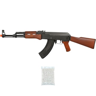 Kit Rifle Airsoft Elétrico Full Auto AK47 M900A 6mm - Double Eagle + 2000 Esferas 0.12g em Oferta na Shopee
