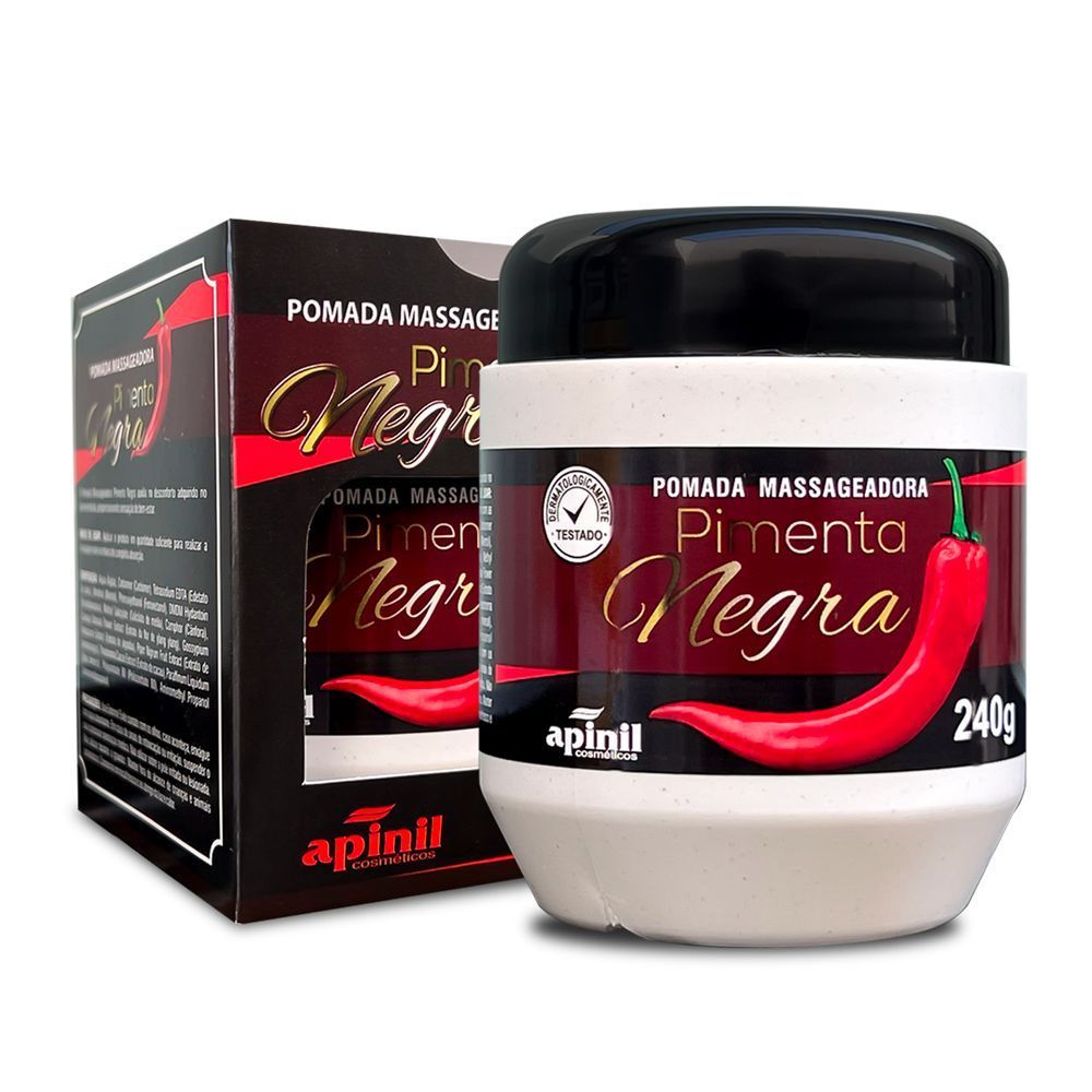 Creme Redutor de Medidas Pimenta Negra 240g