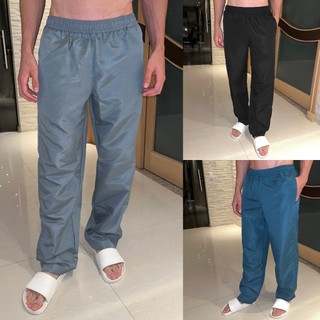 Calça Tactel Esportiva Básica Cintura Elástico com Cadarço Masculino Adulto e Plus Size
