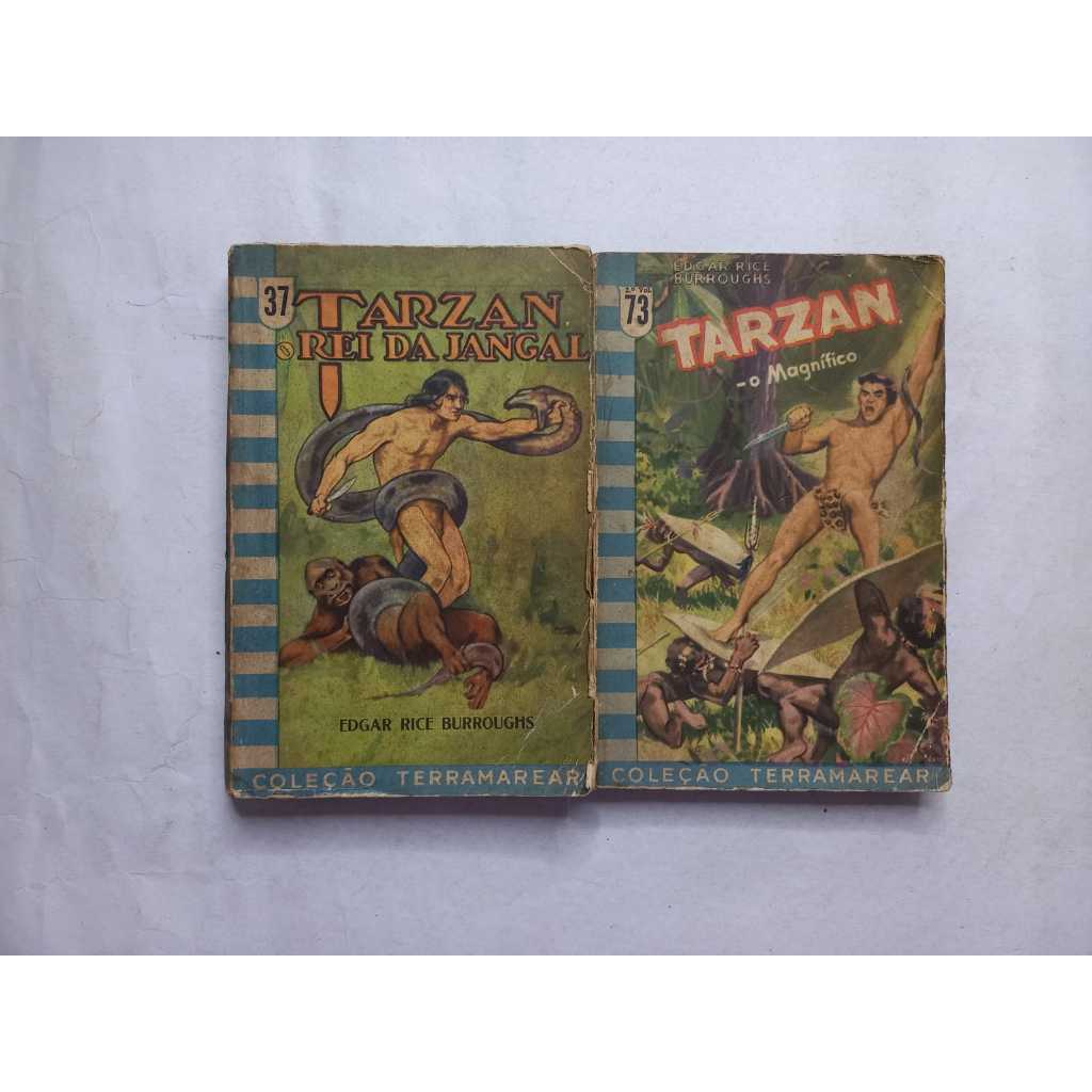 Lote Tarzan Colecao Terramarear 37 e 73 Editora Nacional 1958 Usadass