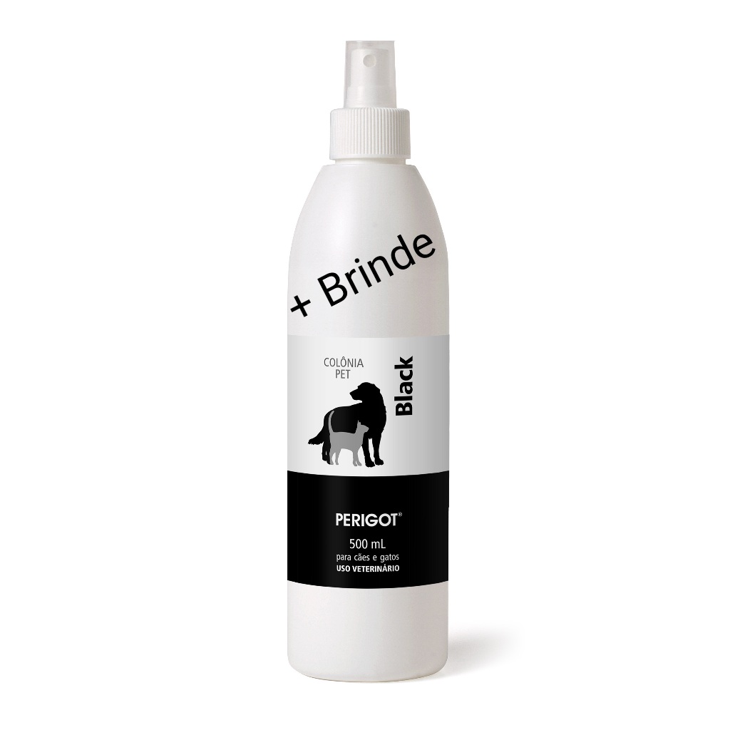 Colonia Black Perigot De 500ml Para Cães e Gatos - Inspiração: Bulgary Black - Alta Fixação