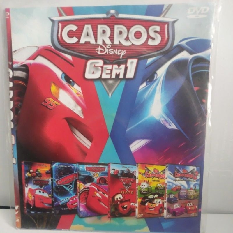 dvd carros 6x1 novo em Oferta na Shopee
