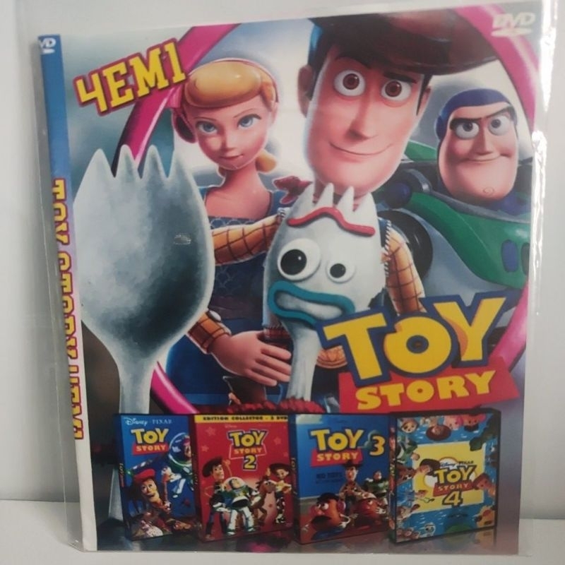 dvd toy story 4x1 novo
