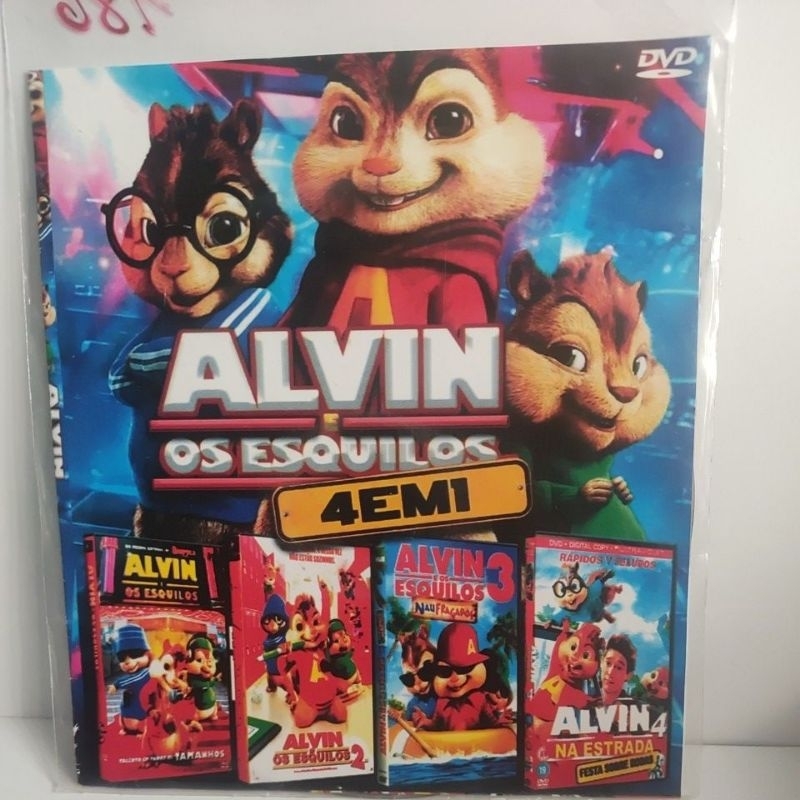 dvd Alvin os esquilos 4x1 novo