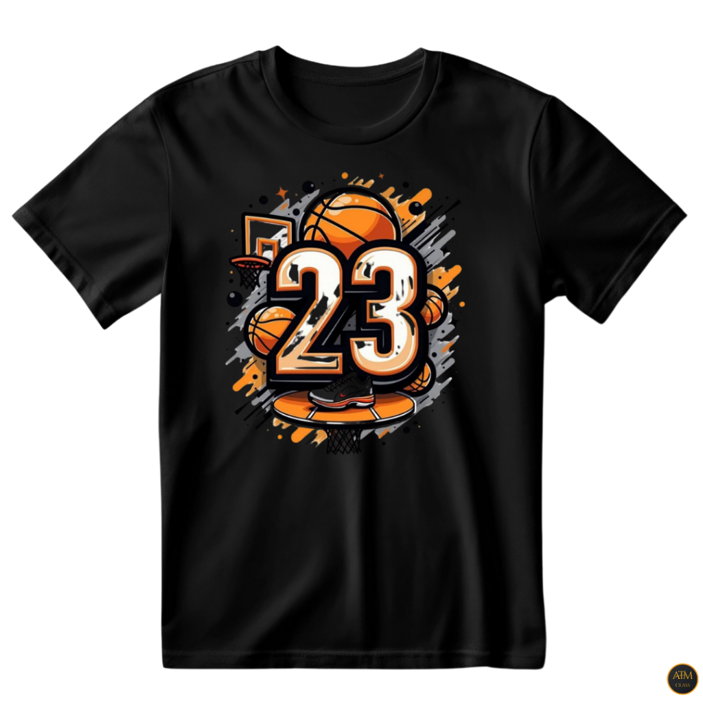 Camisa Unissex Basquete Numero 23 Linda E Estilosa Camiseta Estampada 100% Algodão - Envio Imediato