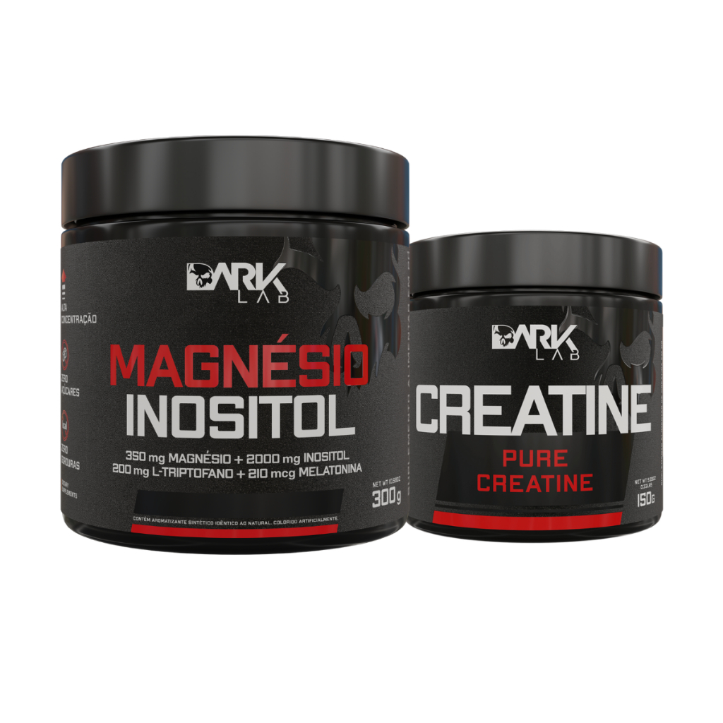 Kit Magnésio inositol +  Creatina Monohidratada Pura 150g - Dark Lab