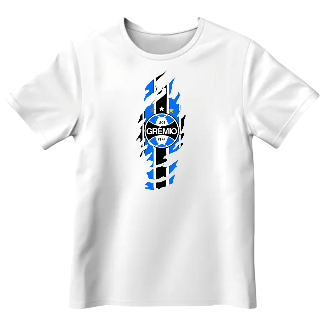 Blusa Infantil Camiseta Time Grêmio Imortal Tricolor Pampas Criança Menino Menina