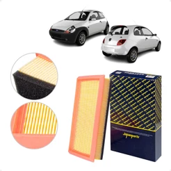 Filtro de Ar Motor Ford Ka 1.0 1.3 8V Endura 1997 a 1999