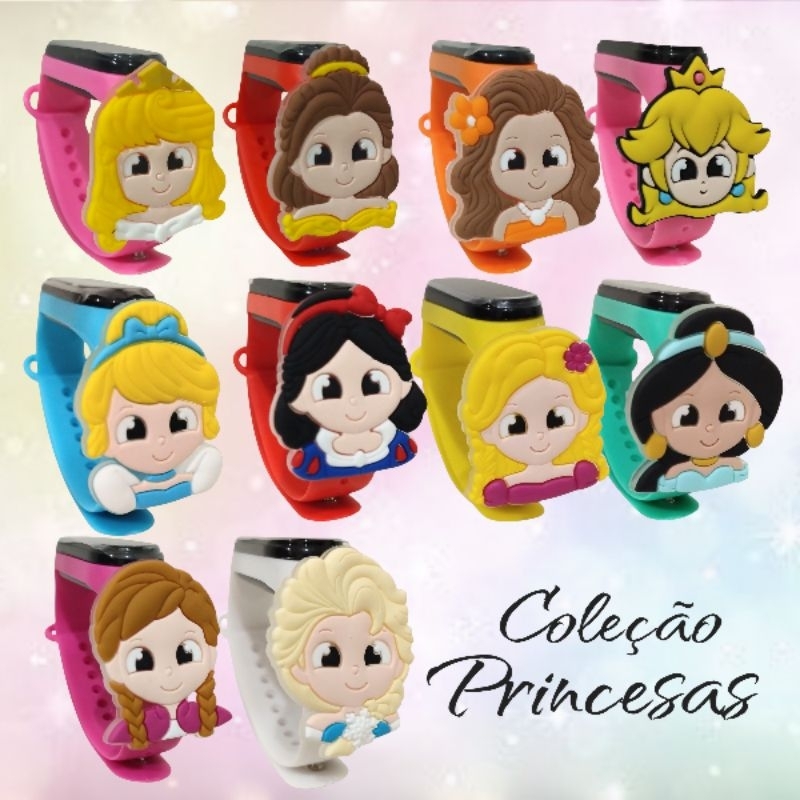 Relógio infantil Princesas /relógio princesa /relógio infantil menina/relógio infantil digital LED/