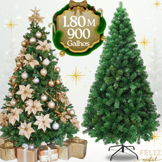 Árvore de Natal Premium Super Cheia Grande Luxo Decoração de Natal