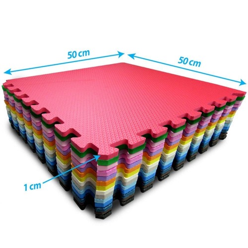 Kit Tapete com 2, 4, 6, 8, 9, 10 ou 12 un de Tatame Eva Colorido Macio Ideal para Crianças Pets Cães e Gatos em Oferta na Shopee