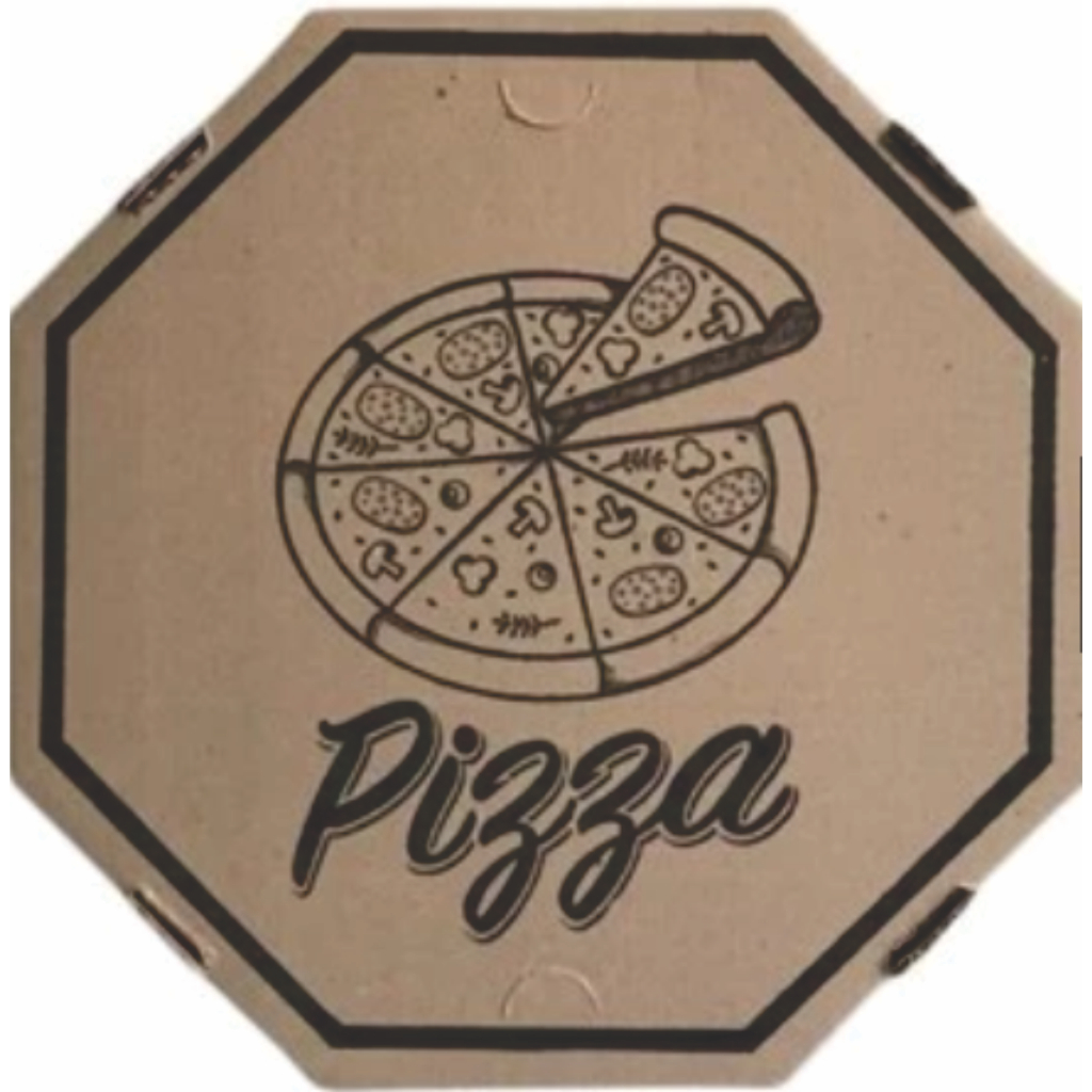 CAIXA PARA PIZZA PARDA 40 - TIMBRADA (25uni) em Oferta na Shopee