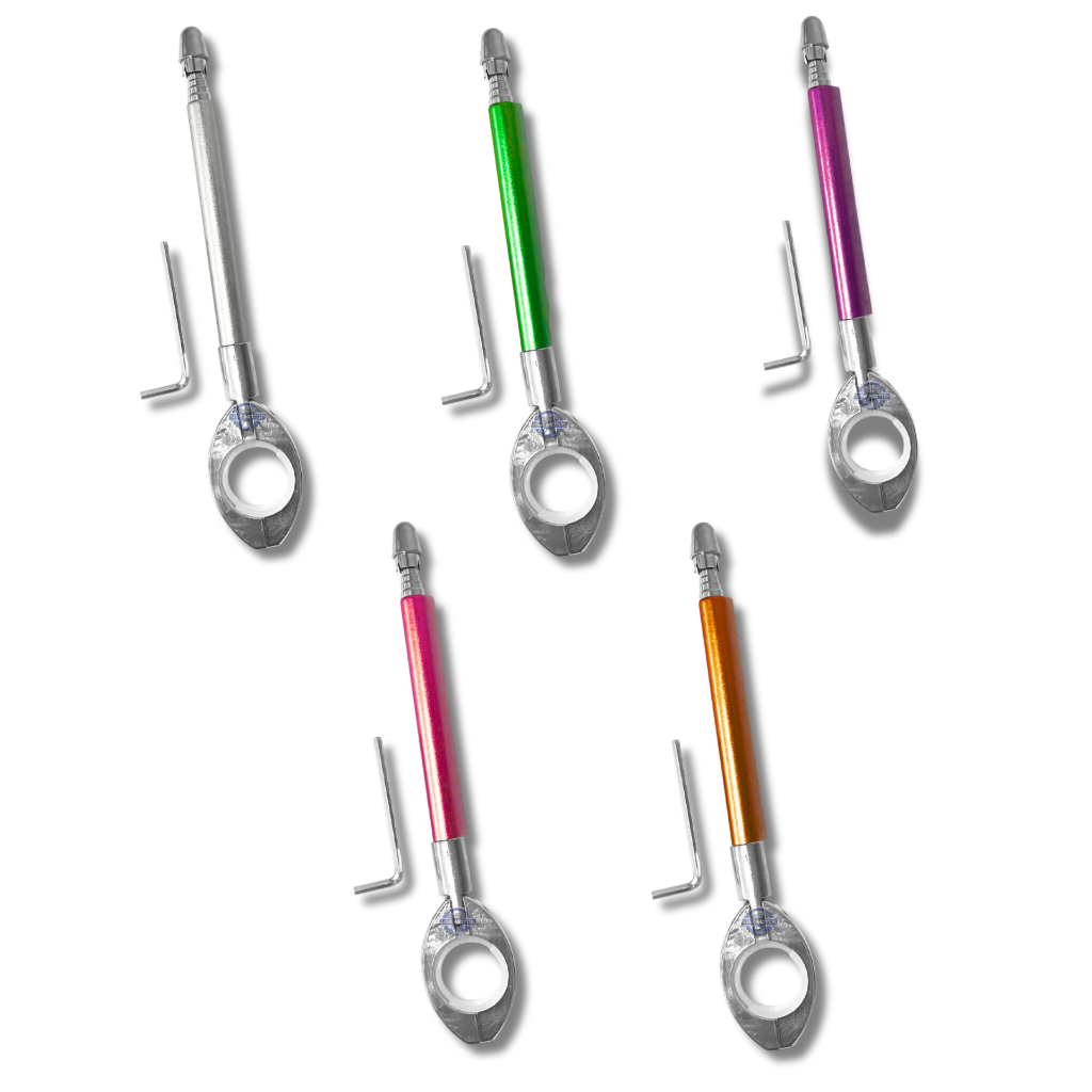 ANTENA CORTA PIPA MOTO RETRÁTIL ANTI CEROL AÇO INOX GUIDÃO