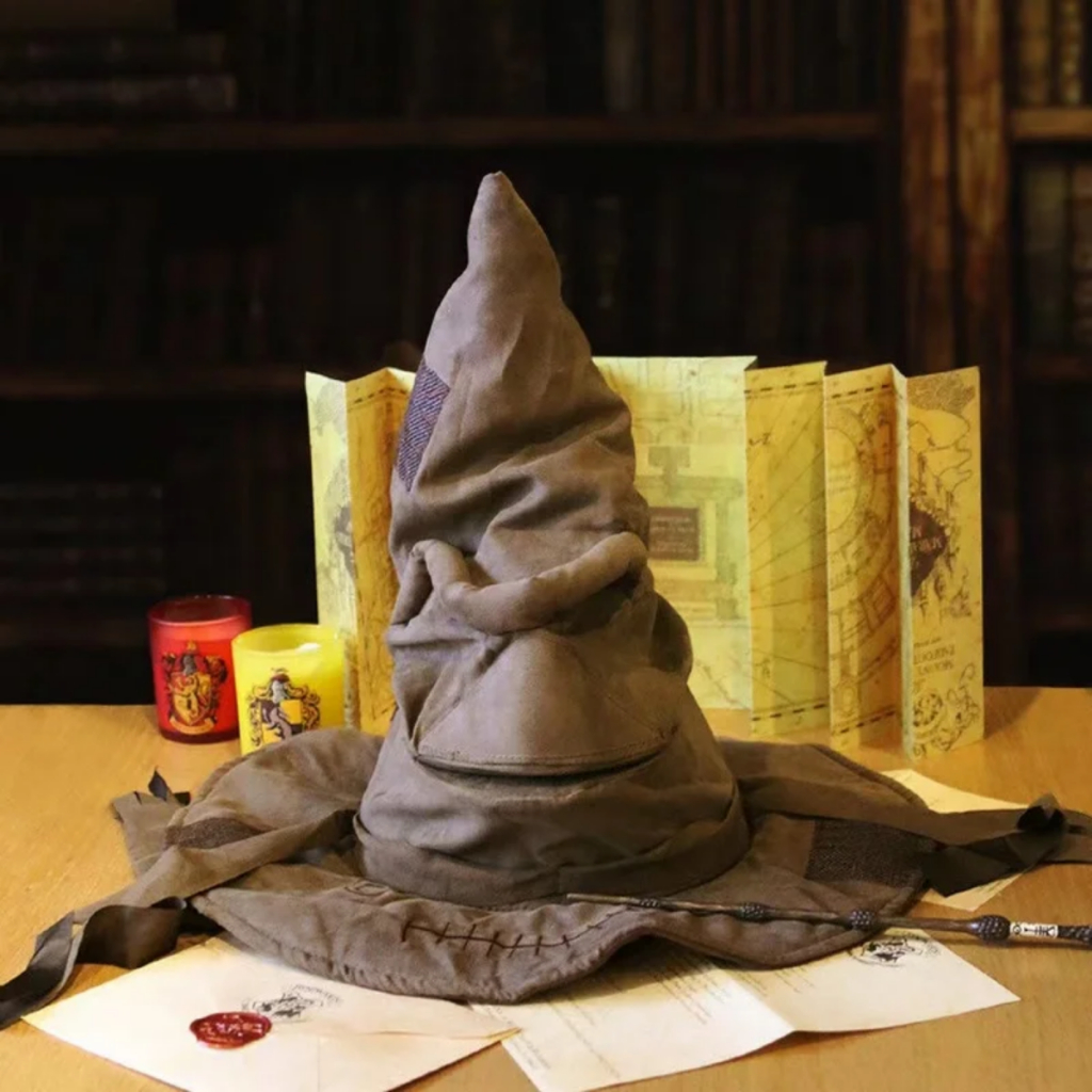 Chapéu Seletor Harry Potter 40 cm Unissex Fantasia Cosplay Filme Mundo da Magia Grifinória Sonserina