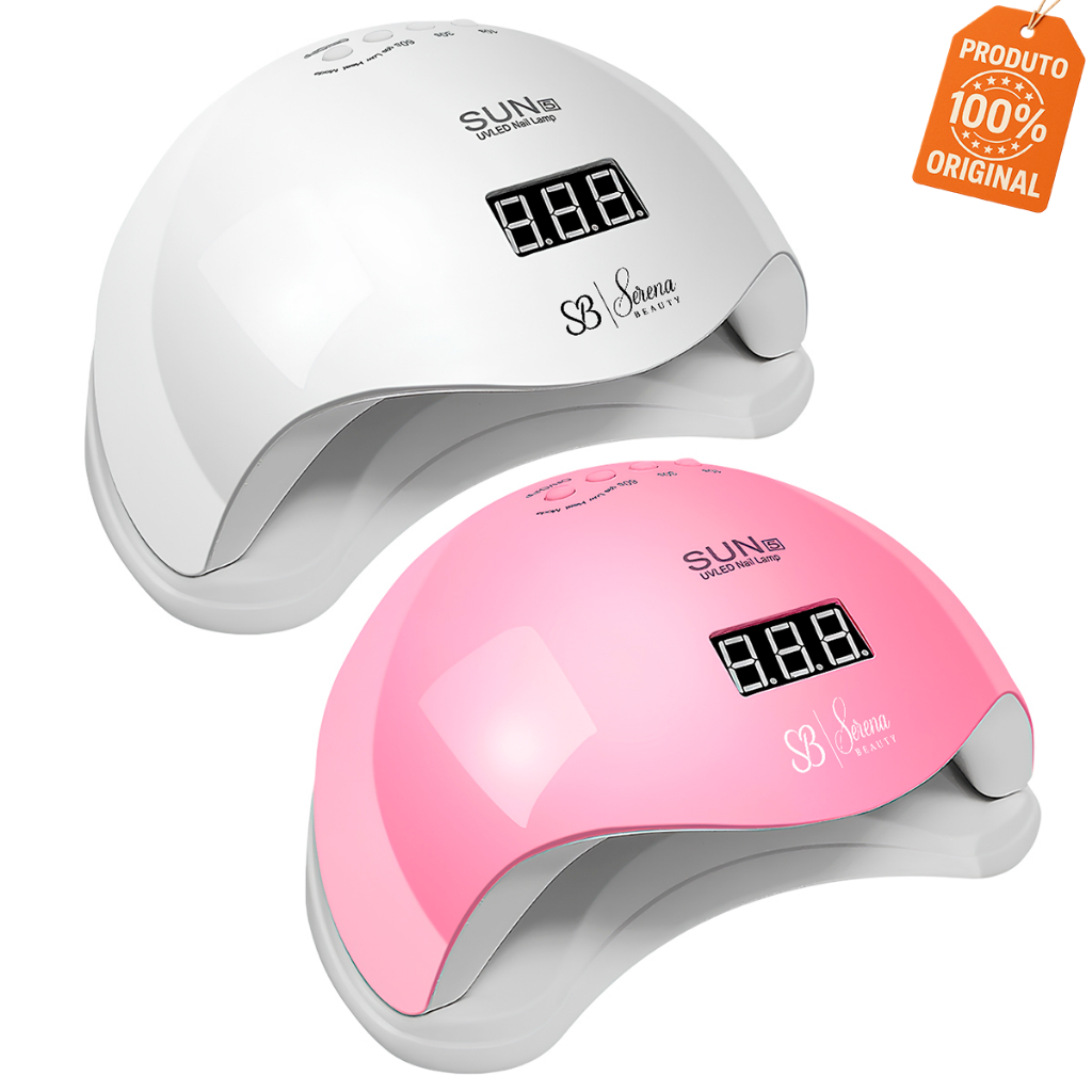 Cabine SUN 5 48W Original com 24 LEDs UV LED para Unhas em Gel Profissional em Oferta na Shopee