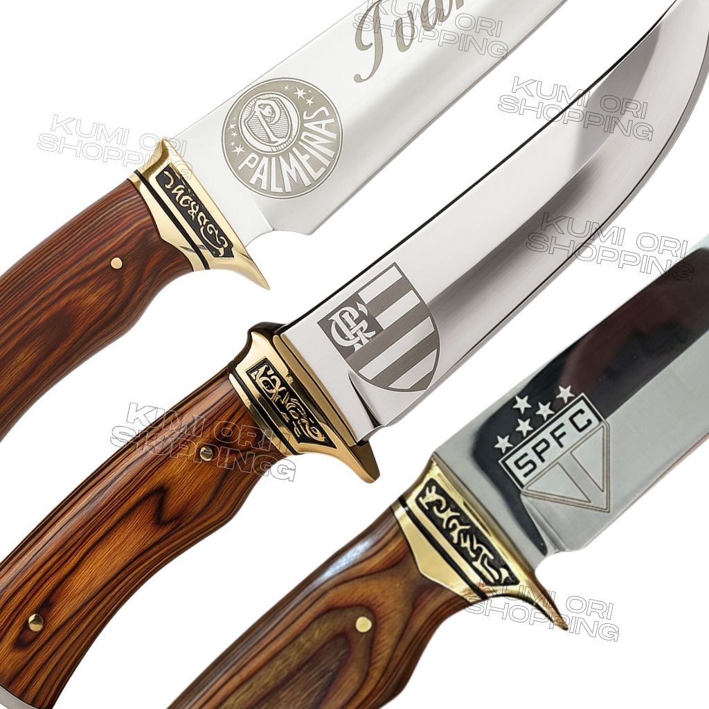 Imagem Faca Para Churrasco Profissional Luxo Personalizado Seu time