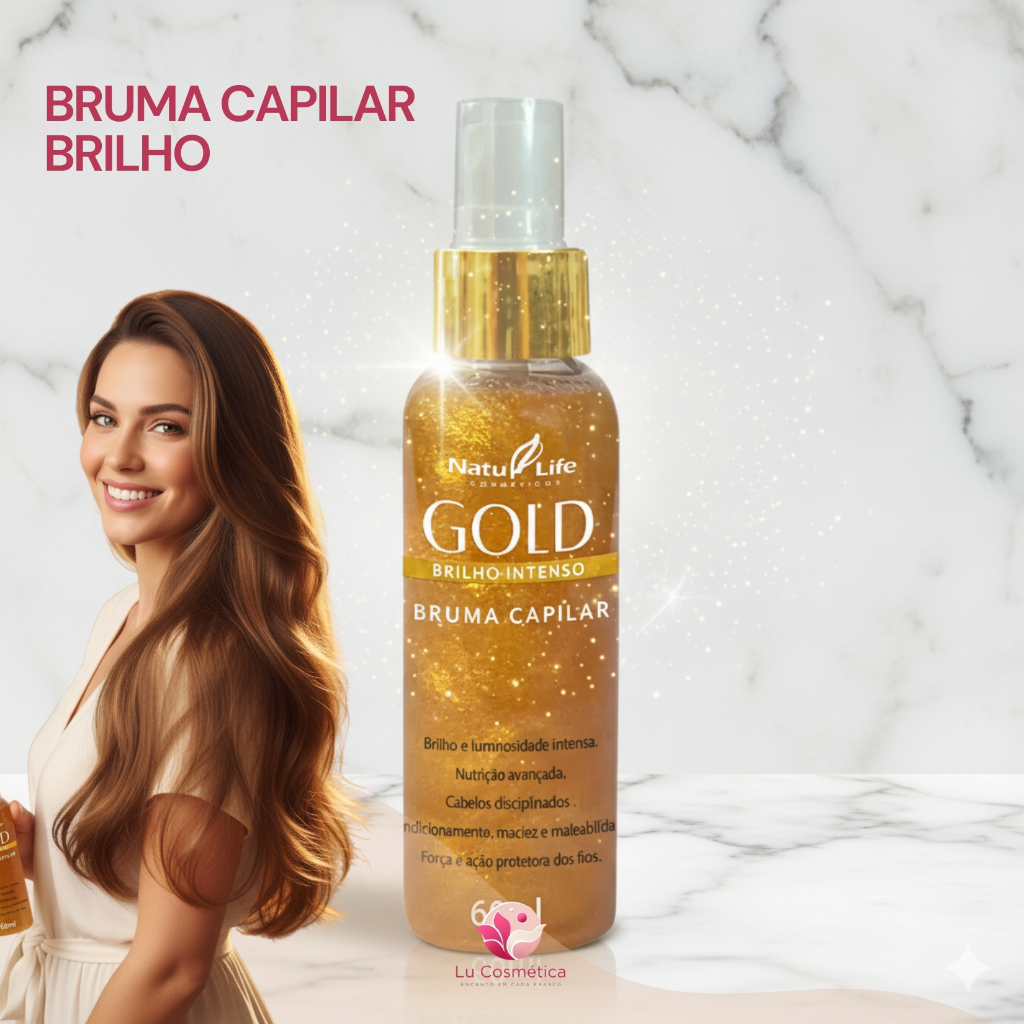 Bruma Capilar Natulife Brilho Intenso 60ml Nutrição Maciez Efeito Luminoso Instantâneo em Oferta na Shopee