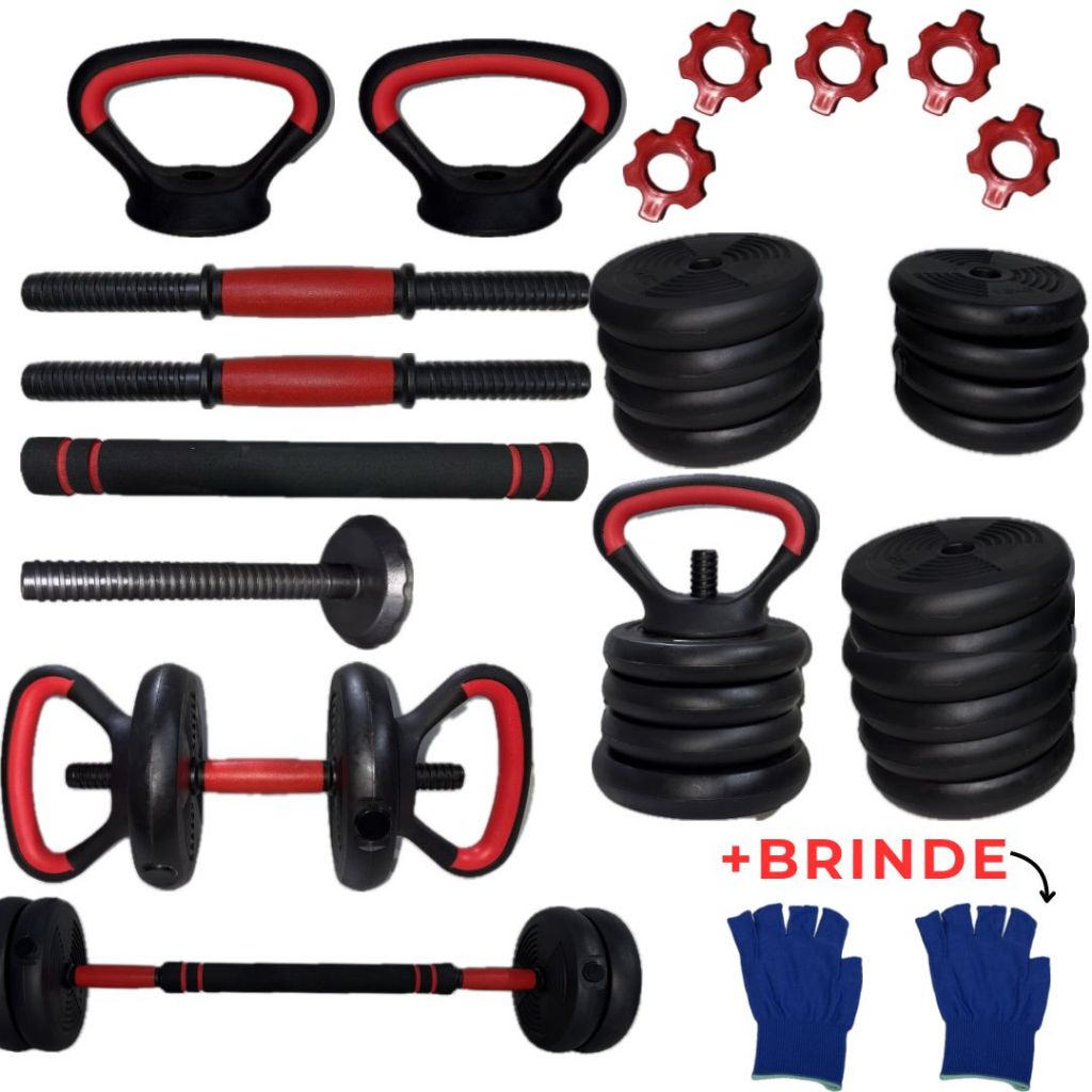 Kit Halteres e Anilhas 30kg: Onde Comprar | BuscaProdutos