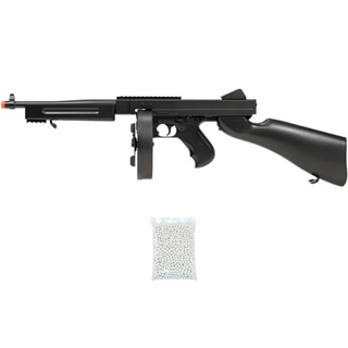 Kit Rifle Airsoft Elétrico Full Auto Thompson M811 6mm Preta - Double Eagle + 2000 Esferas 0.12g em Oferta na Shopee