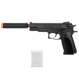 Pistola AirSoft Spring SW5906 M24 6mm Preta - Double Eagle + 2000 Esferas 0.12g em Oferta na Shopee