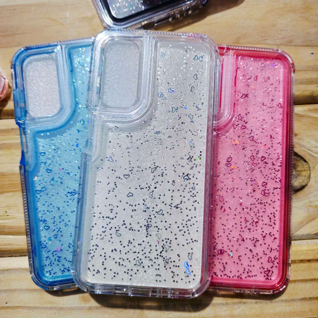 Capa capinha anti impacto silicone Com Brilho para Samsung A56 / Samsung A26 / Samsung A36 – Brilho de coração em Oferta na Shopee