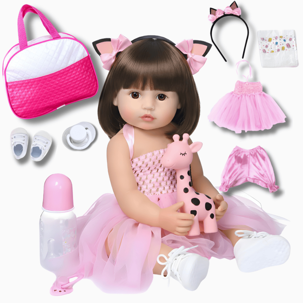 Bebê Reborn Boneca Realista Bailarina 100% Silicone Bolsa Maternidade Pode Dar Banho Promoção