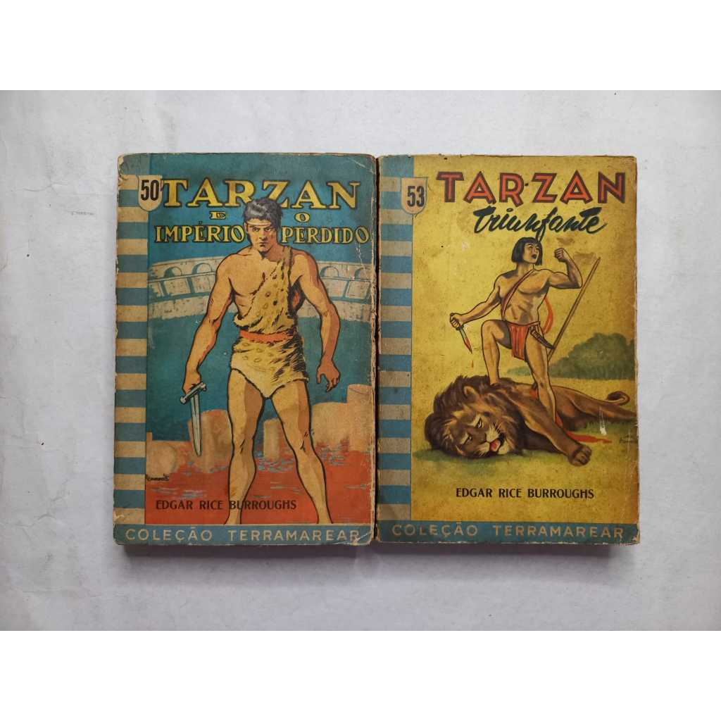 Lote Tarzan Colecao Terramarear 50 e 53 Editora Nacional 1958 Usadass