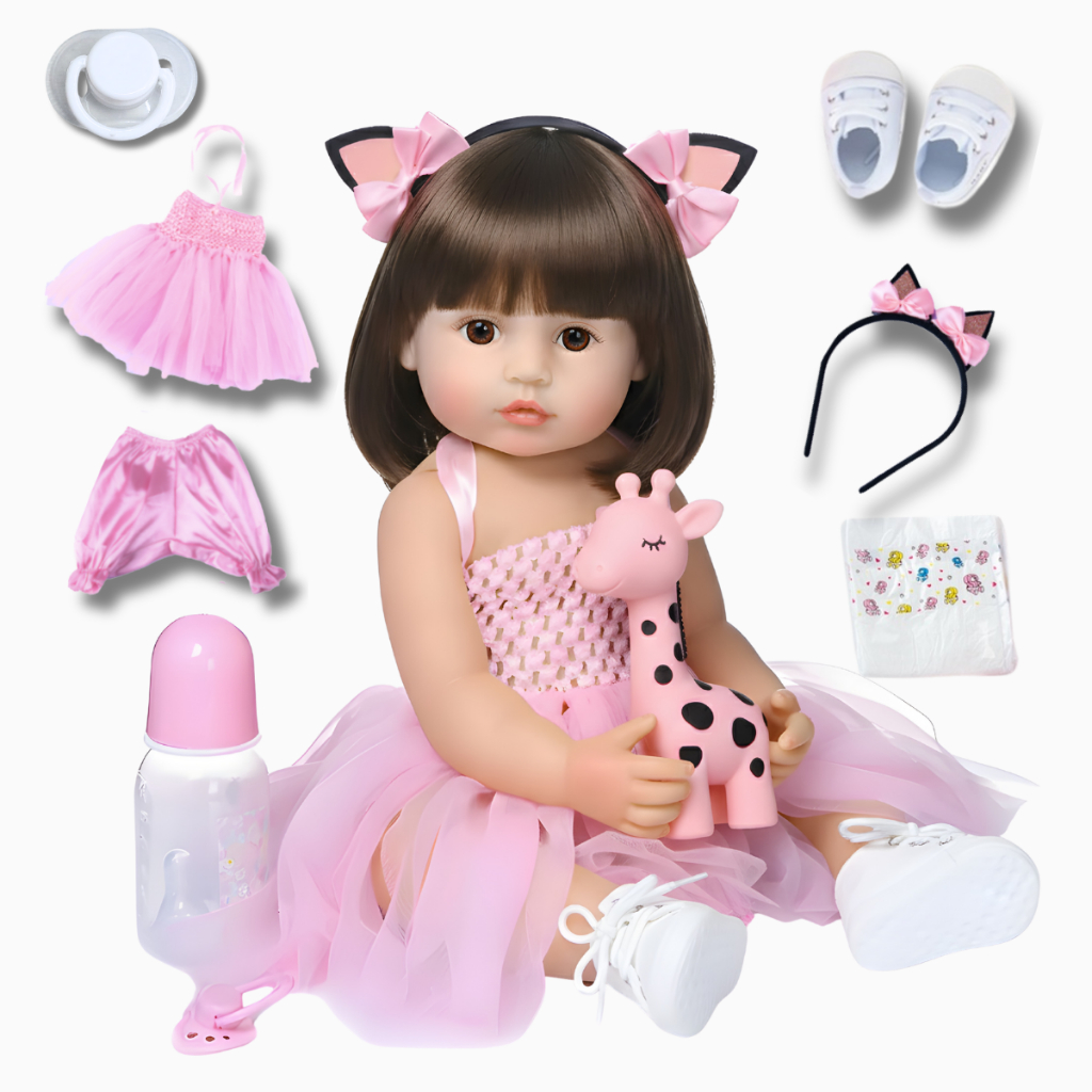 Boneca Bebê Reborn Realista Bailarina Em Silicone Pode Dar Banho Promoção
