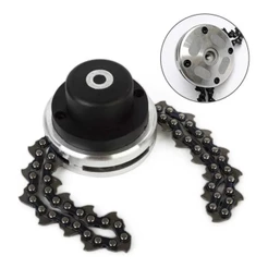 Carretel com Corrente Trimer para Roçadeira 25,4mm Rosca M10 Trimmer Jardim Grama Carbon Fak