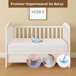 Capa Protetora De Colchão Impermeável Para Bebe Berço Anti Mofo em Oferta na Shopee