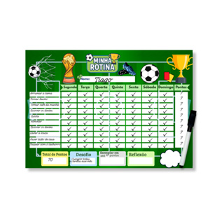 Quadro Do Incentivo Educativo Infantil Tema Futebol - Opfy em Oferta na Shopee