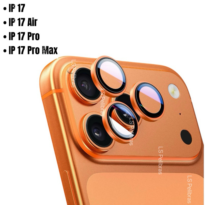 Película Protetora de Lentes de câmera Lisa de metal Para iPhone17 Pro Max Air 17Pro 17Promax 17Air 17