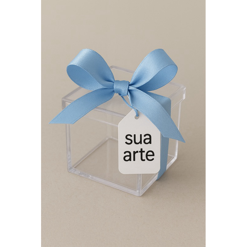 Caixinhas Acrílico 5x5 Personalizadas Lembrancinhas para Casamento, Chá de Bebê, Maternidade e Aniversário  Entre outros