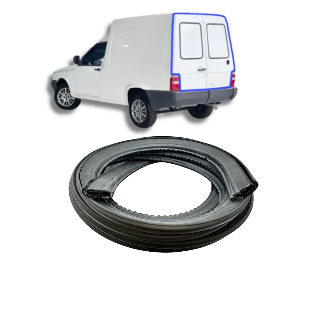 Borracha Porta malas Fiorino 1988 a 2013 com rabicho/aba