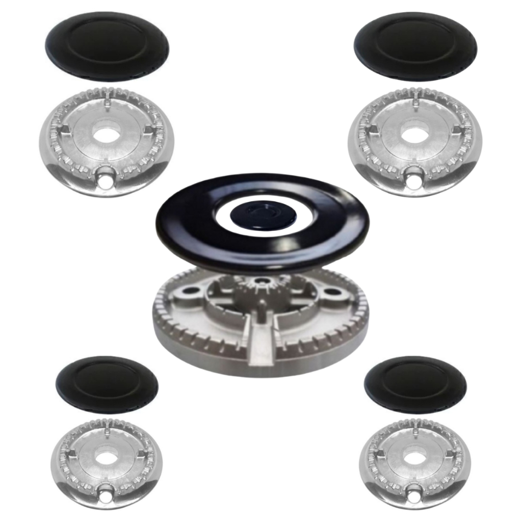 Kit Queimadores + Espalhadores Fogão Atlas U.Top 5 Bocas 1TC 2G 2P Original em Oferta na Shopee