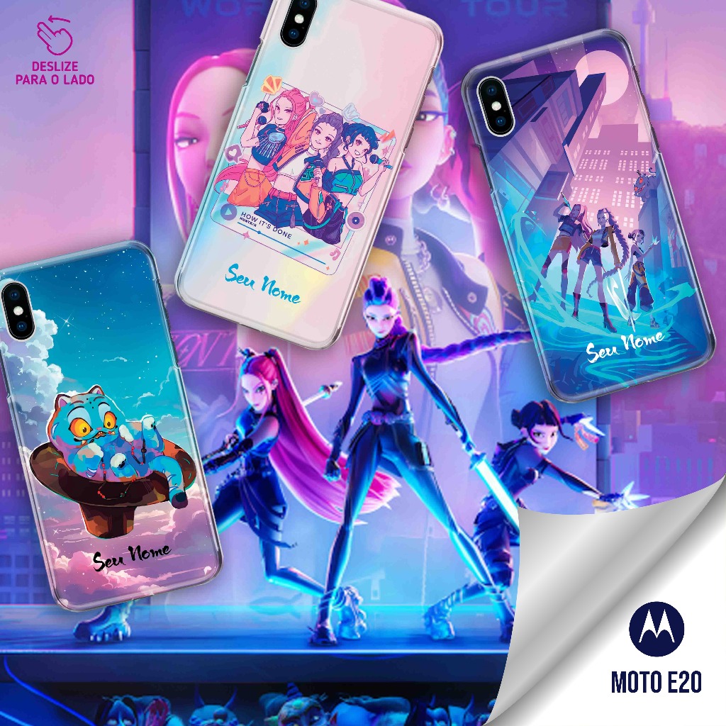 Capa Capinha Case Personalizada com Nome - Moto E20 - Coleção Guerreiras do K- Pop em Oferta na Shopee