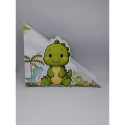Porta Guardanapo personalizado tema Dino ( fazemos todos os temas)