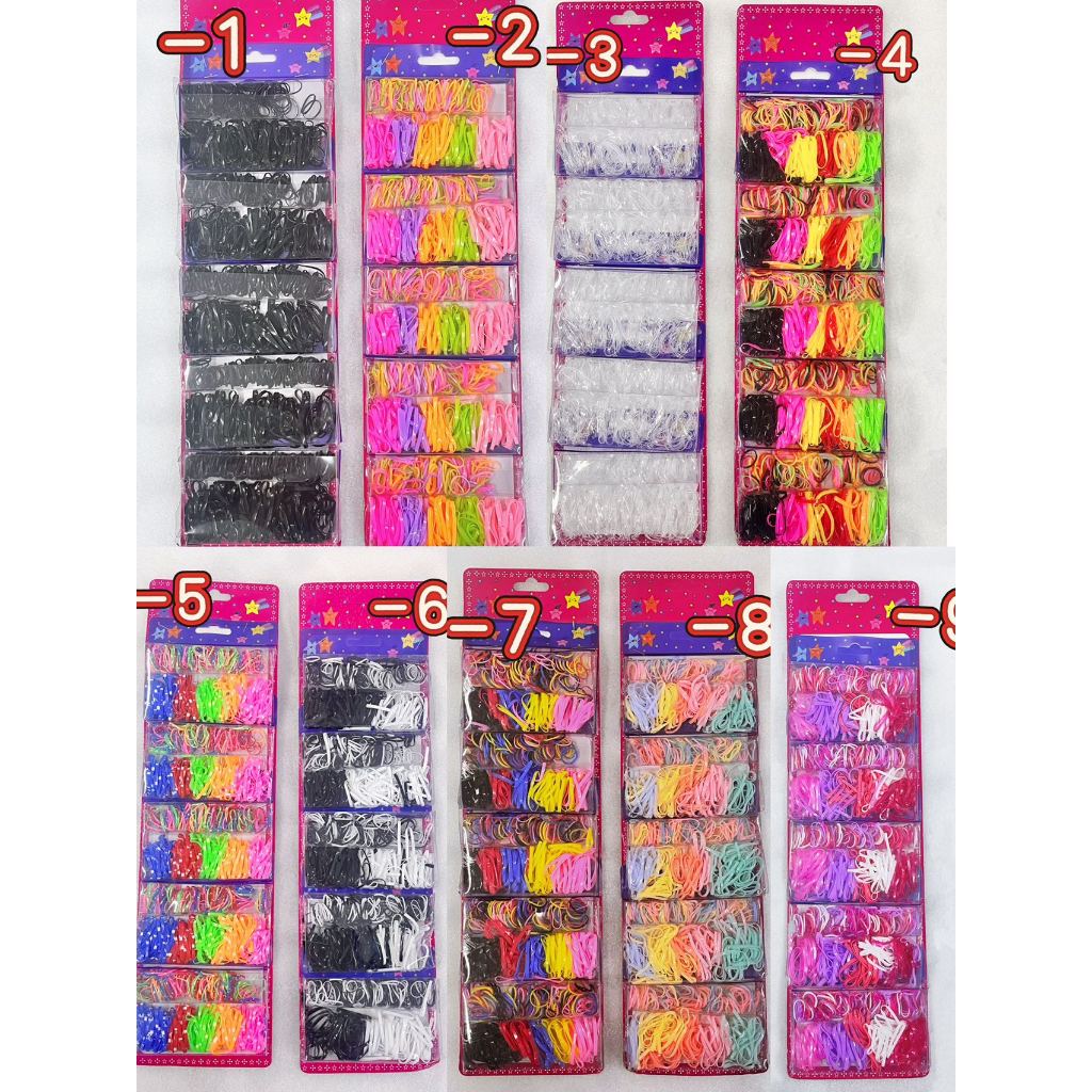 Kit 5 Caixas Elástico Cabelo Borrachinha Liguinha de Silicone PRONTA ENTREGA em Oferta na Shopee