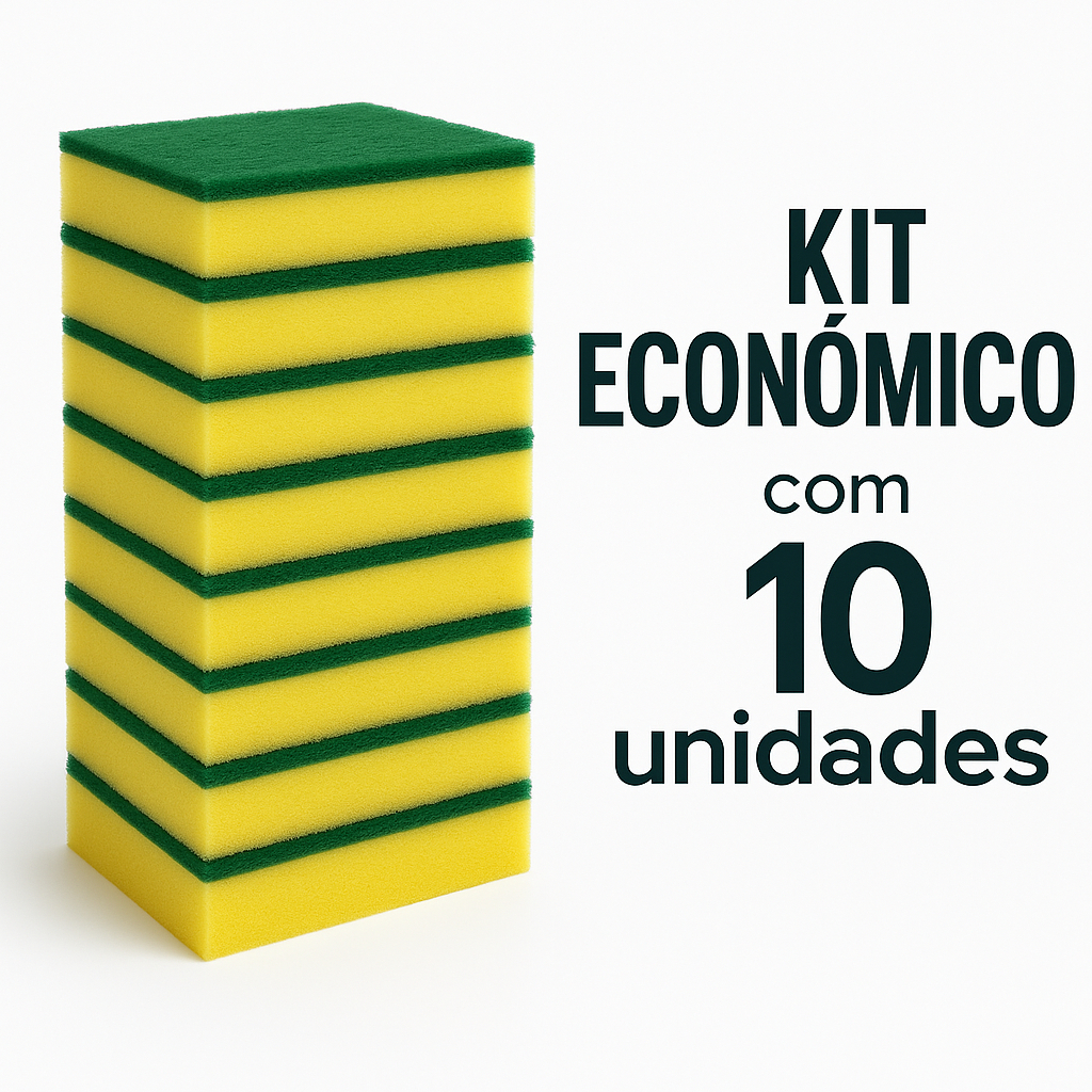 KIt 10 Esponja De Lavar Louça Multiuso Dupla Face Espuma E Poliuretano - Envio Em 24 Horas KIt 10 Esponja De Lavar Louça Multiuso Dupla Face Espuma E Poliuretano - Envio Em 24 Horas