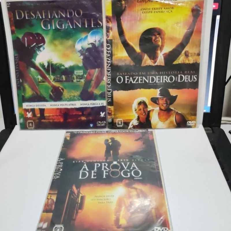 dvd filme evangélico kit 3 dvds completo dublado