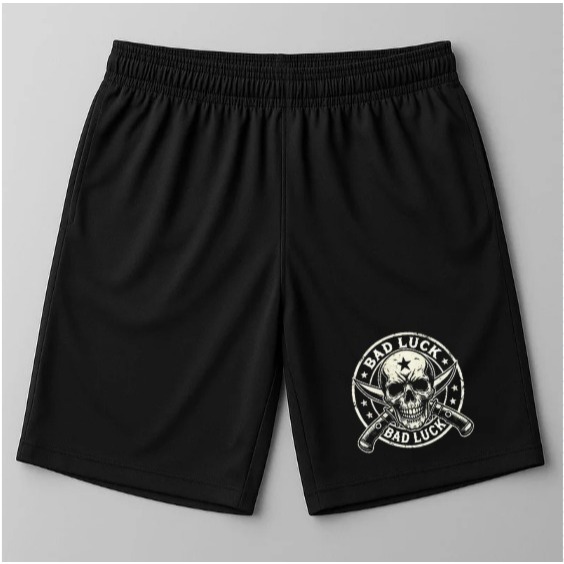 SHORT DRYFIT BAD LUCK COM ELASTICO MODELO PREMIUM IDEAL PARA O DIA A DIA E FRETE GRATIS COM CUPOM