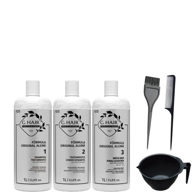 G.HAIR PROGRESSIVA ALEMÃ 3X1000ML em Oferta na Shopee