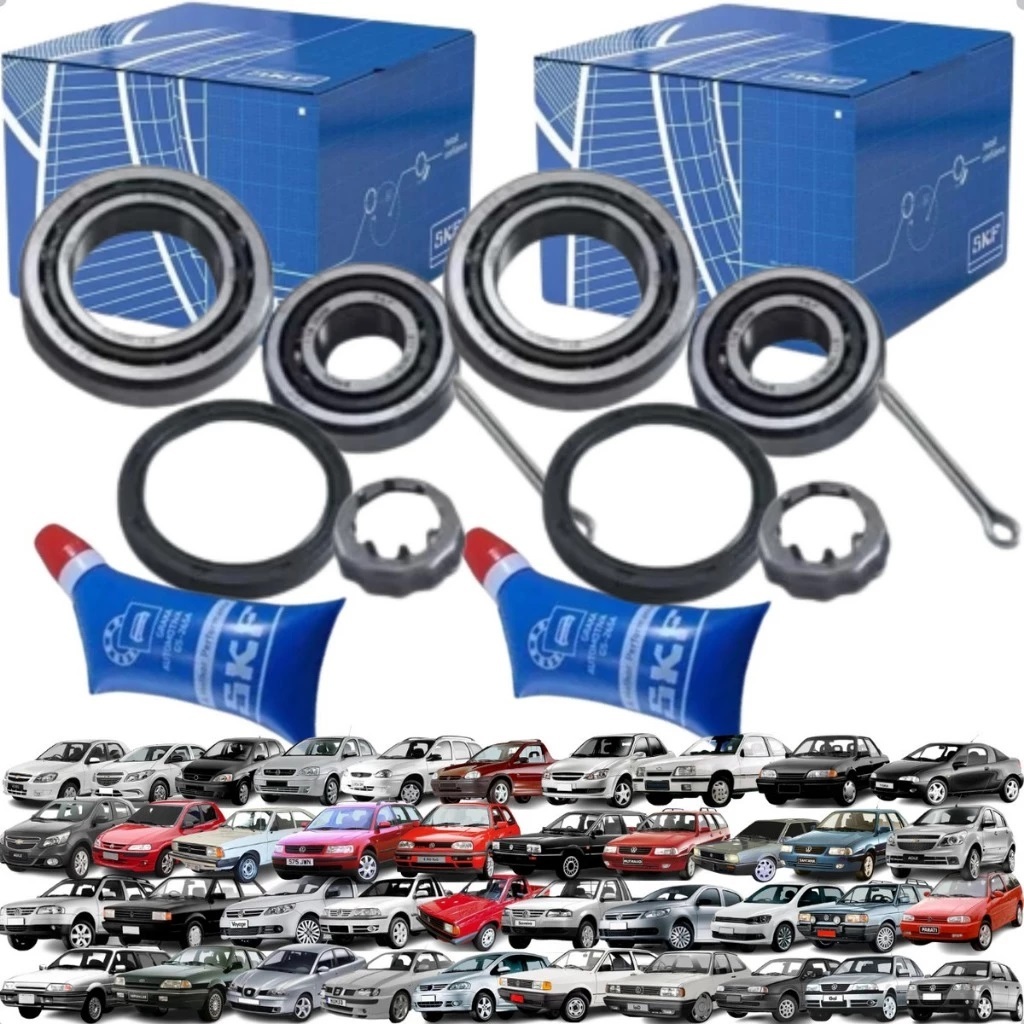Par Rolamento Roda Traseiro Skf Corsa Classic Gol Golf Fox