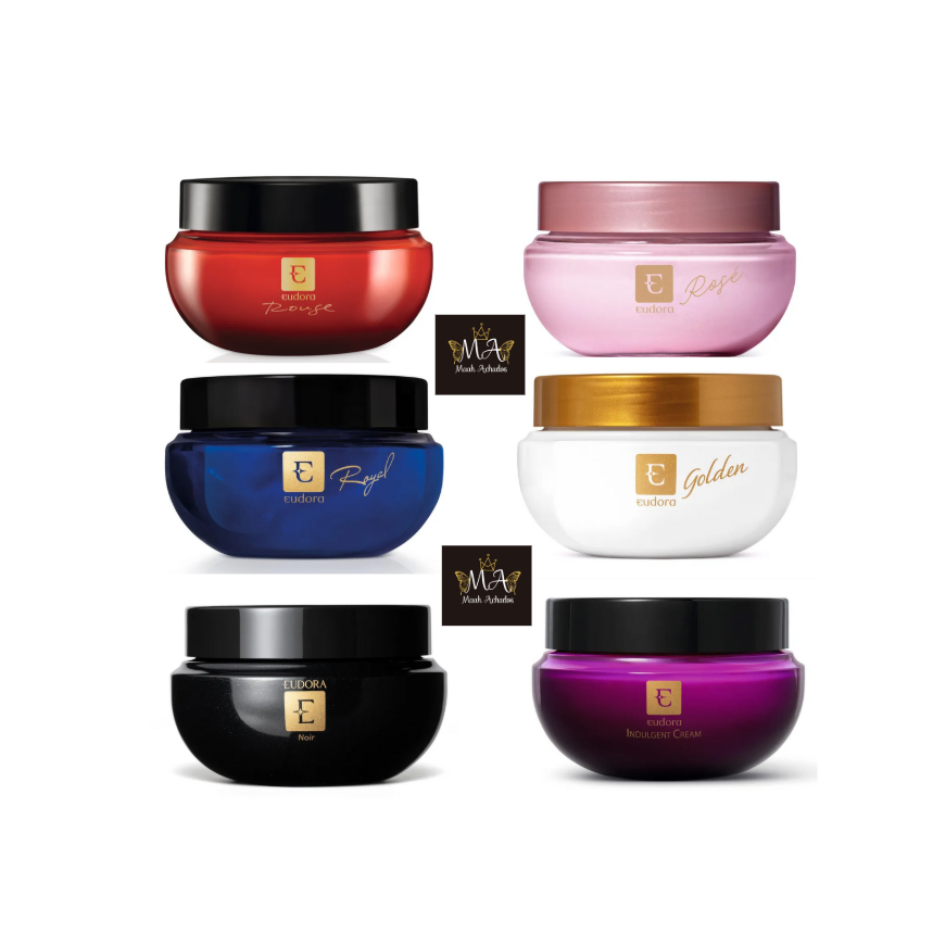 Creme Hidratante Desodorante Corporal Eudora Noir ,Golden ,Indulgent Cream ,Rouge ,Royal ,Rosé - 250g